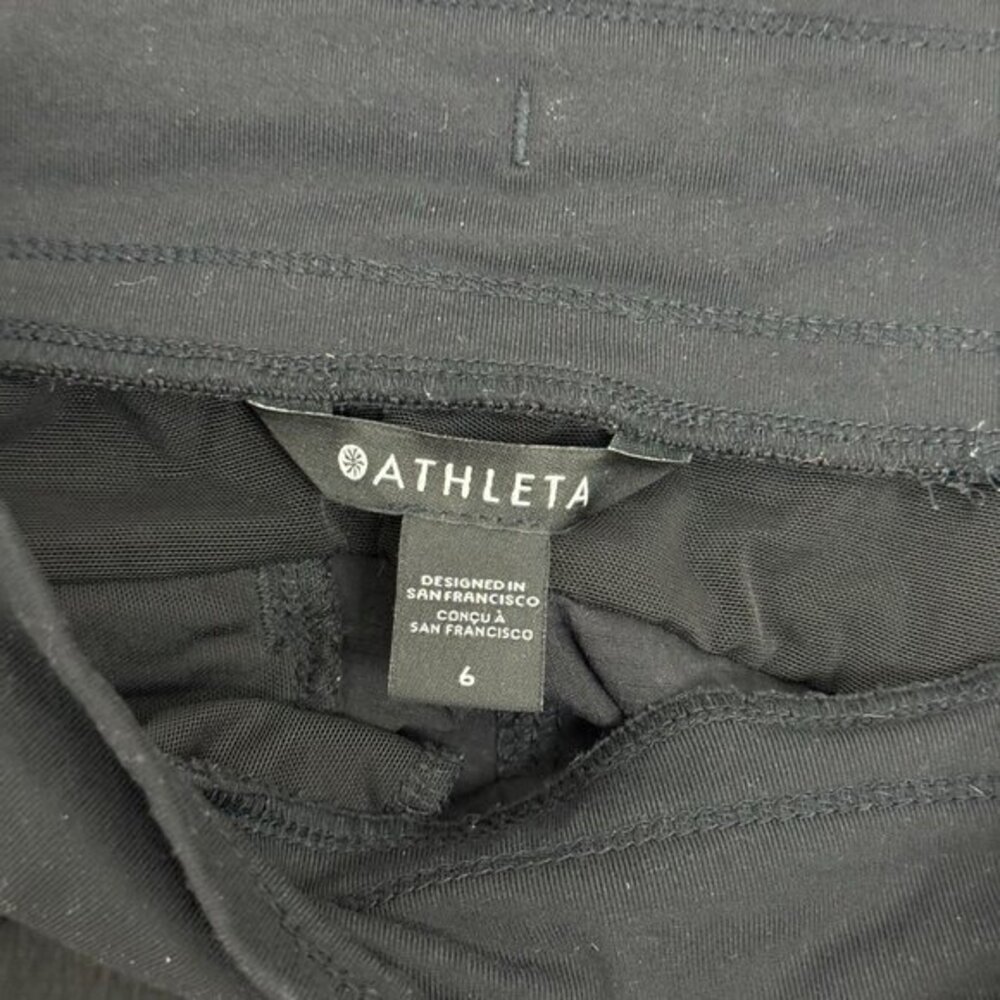 Athleta Women Size 6 Black Trekkie North High Rise Jogger Zipper Pant - Picture 5 of 8